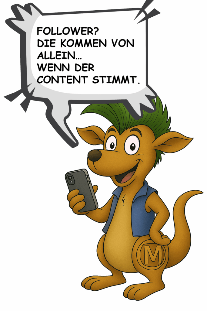 Karl mit handy in der Hand